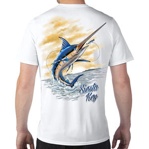 Siesta Key, FL Marlin Performance Tech T-Shirt