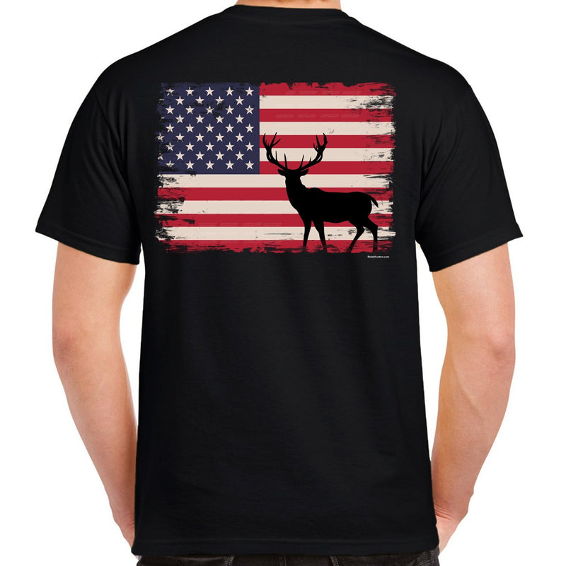 Rebel Hunters American Buck Flag T-Shirt
